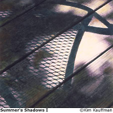 Hand colored fine art silver print titled Summer's Shadows I