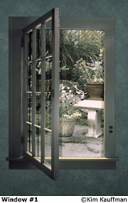 Kim Kauffman fine art silver print with mat decoration titled Window #1
